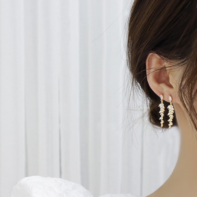 Women Exquisite Leaves Earrings - csjewellery.net