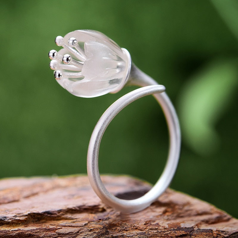 Lily of the Valley Flower Rings - csjewellery.net