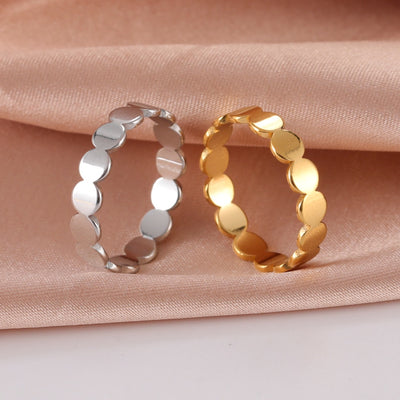 Geometric Round Minimalist Rings - csjewellery.net