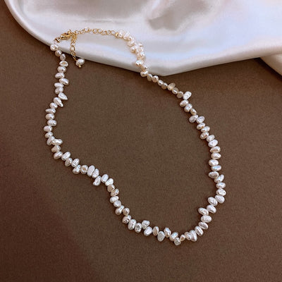Natural Irregular Freshwater Pearl Necklace - csjewellery.net